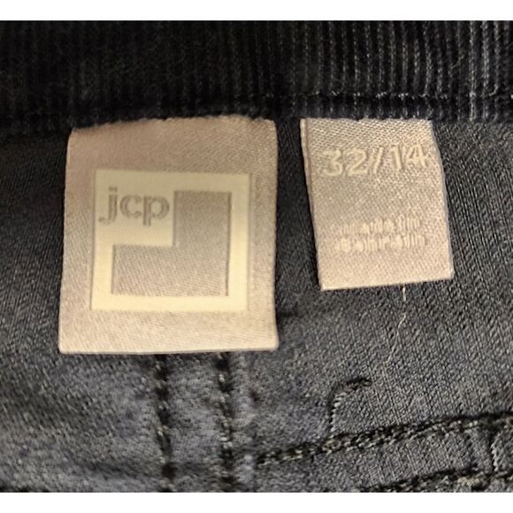 JCP JCPenny Corduroy Navy Blue Jeans Pants Size 32/14 - Picture 4 of 5
